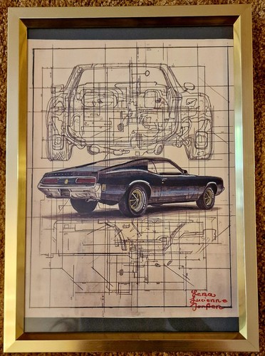 Ford mustang zeichnung - ford,